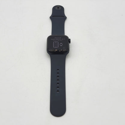 Unlocked Apple Watch SE 2nd Gen 40MM Midnight Aluminum Blue Sport Band MXFR3LL/A