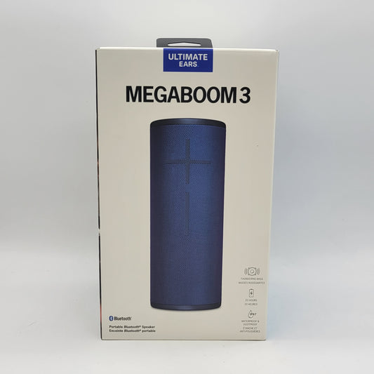New Ultimate Ears MegaBoom 3 Bluetooth Speaker Blue S-00171