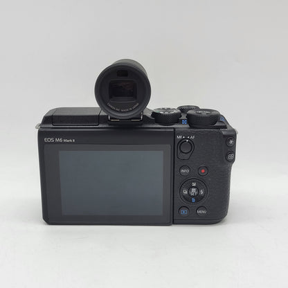 Canon EOS M6 Mark II 32.5MP Mirrorless Camera With EVFDC2 Viewfinder