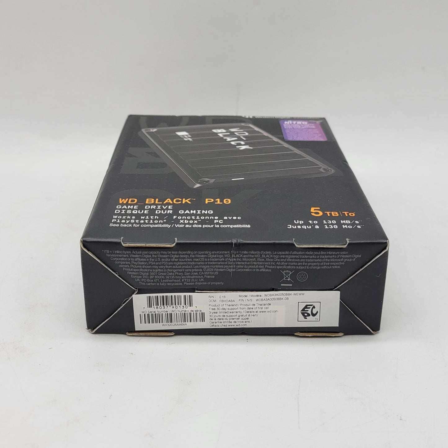 New Western Digital WD 2.5" BLACK P10 Game Drive 5TB Micro USB-B to USB-A HDD