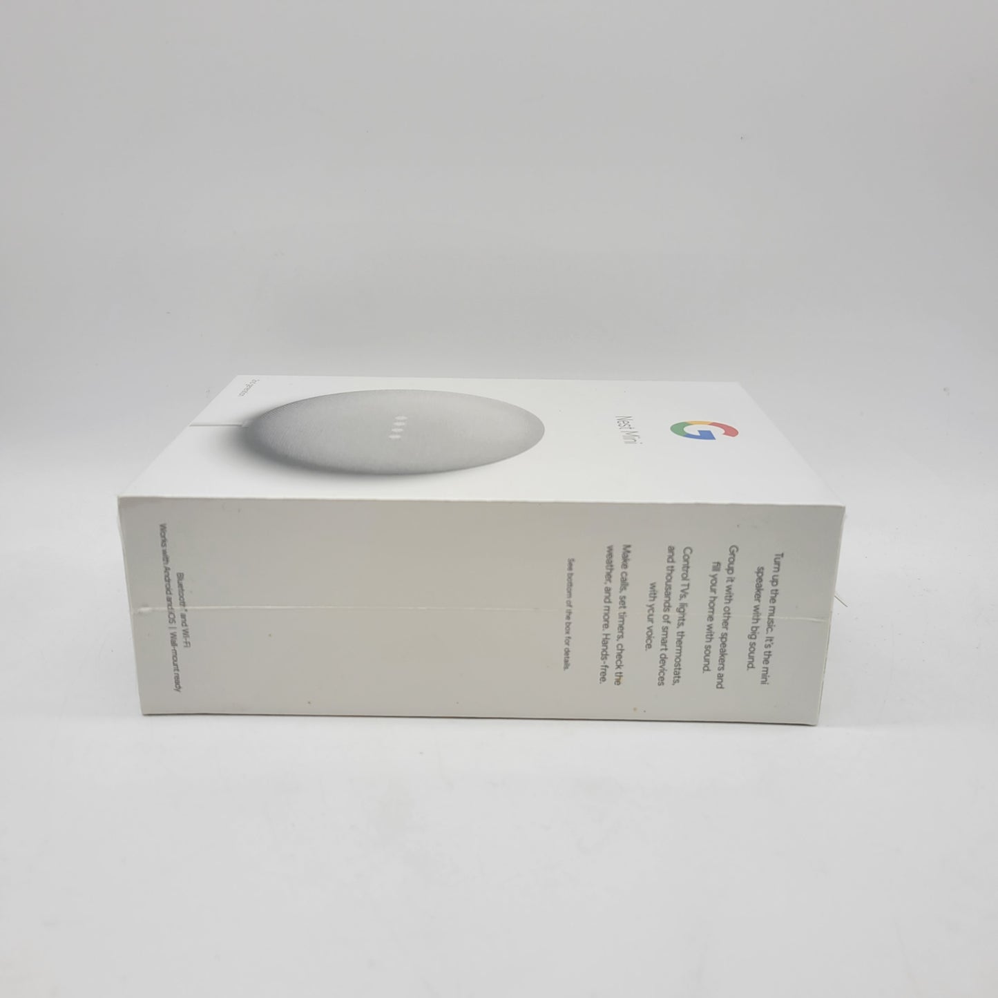 New Google Nest Mini 2nd Gen Smart Speaker Chalk GA00638-US