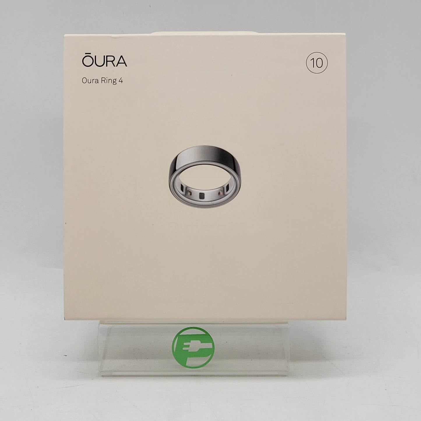 New Oura Ring 4 10 Silver Titanium Smart Ring JZ90-54217-10