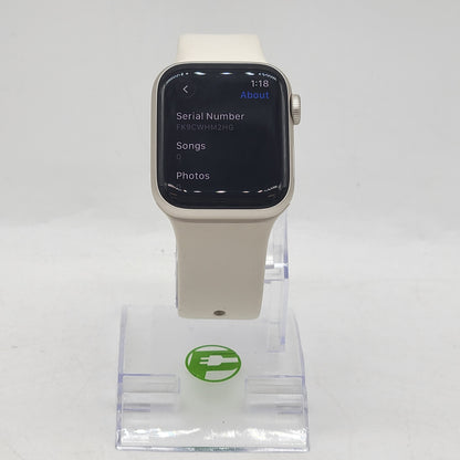 GPS Only Apple Watch SE 2nd Gen 40MM Starlight Aluminum Sport Band MXEF3LL/A