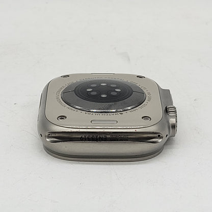 Unlocked Apple Watch Ultra 49MM Natural Titanium Gray Trail Loop MQF33LL/A