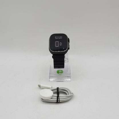 Unlocked Apple Watch Ultra 2 49MM Black Titanium Black Sport Band  MX4P3LW/A