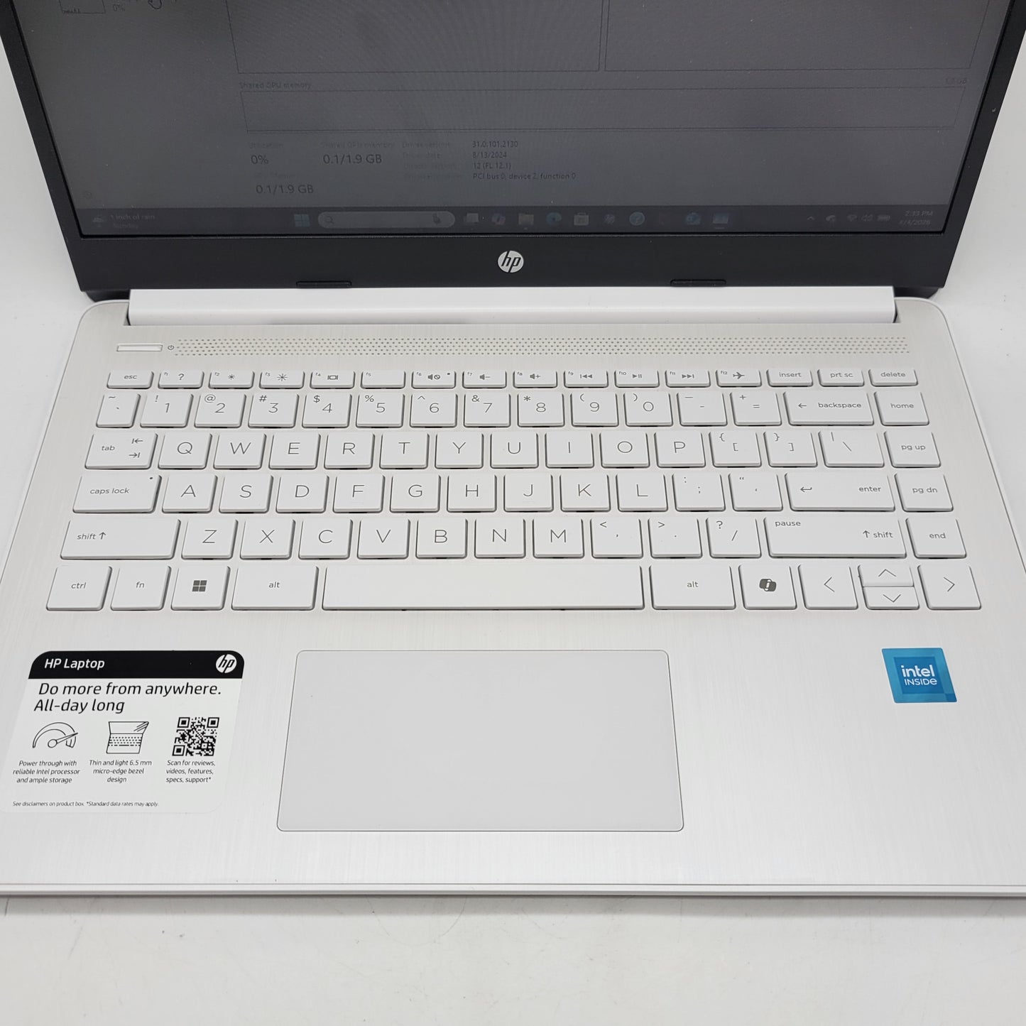 HP NoteBook 14-DQ3000DX 14" Celeron N4500 1.1GHz 4GB RAM 64GB SSD