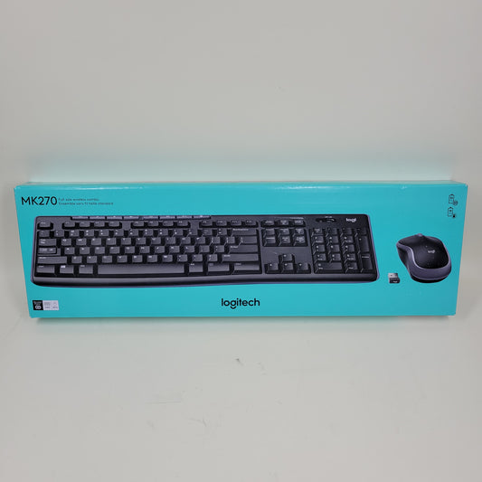 New Logitech Wireless Combo MK270 with Keyboard and Mouse