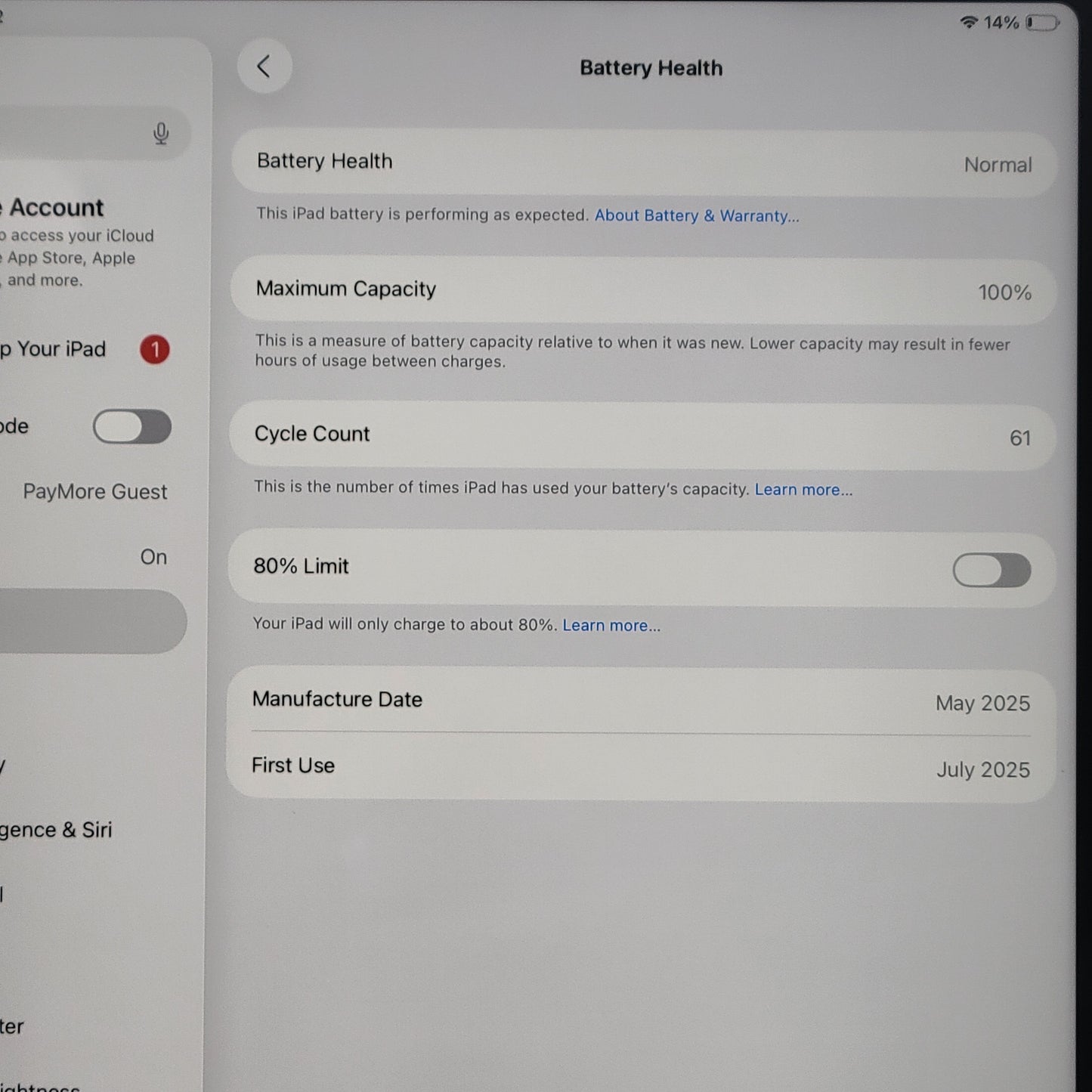 WiFi Only Apple iPad Air 13" M3 256GB Blue MCNP4LL/A