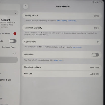 WiFi Only Apple iPad Air 13" M3 256GB Blue MCNP4LL/A