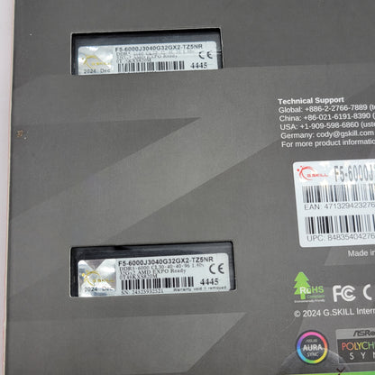 New G.Skill Trident Z5 NEO RGB 64GB (2x32GB) RAM DDR5 6000MT/s Gaming RAM