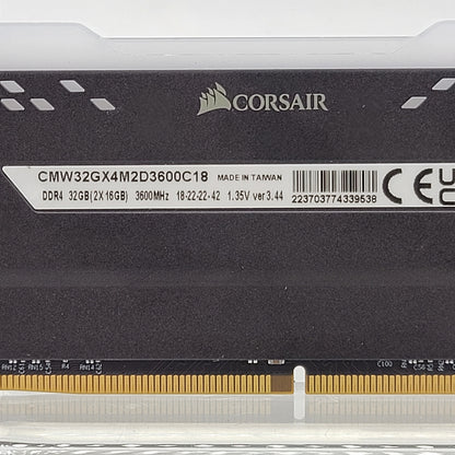 Corsair Vengeance RGB Pro 32GB (2x16GB) RAM DDR4 3600MHz CMW32GX4M2D3600C18