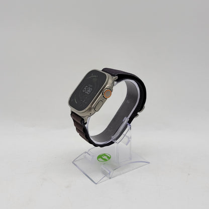 Unlocked Apple Watch Ultra 2 49MM Natural Titanium Alpine Loop Rubs MRF23LW/A