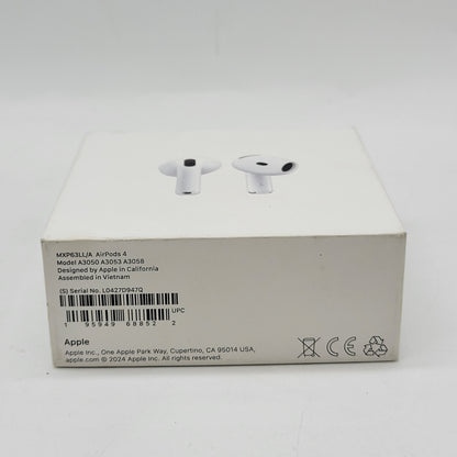 New Apple AirPods 4th Gen with Charging Case A3053 A3050 A3058 MXP63LL/A