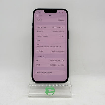 Factory Unlocked Apple iPhone 13 128GB Midnight MLA23LL/A