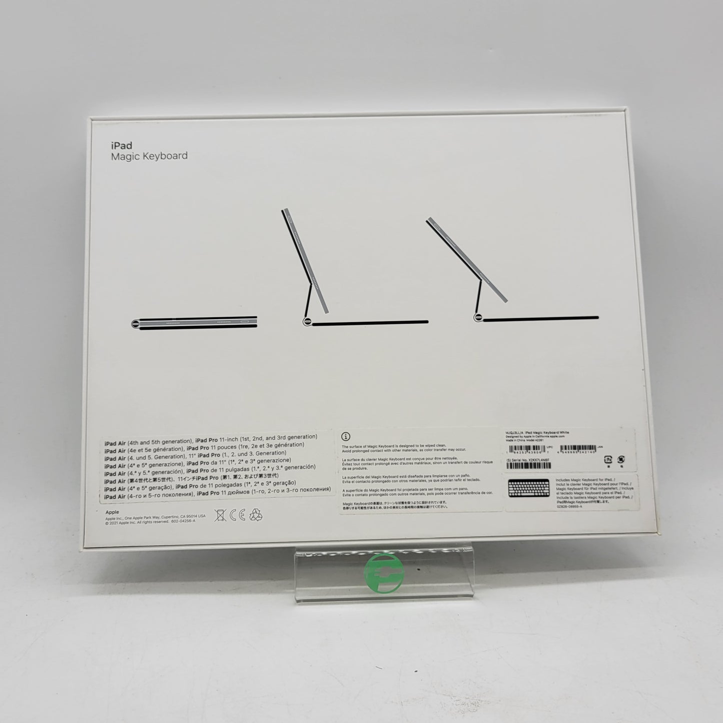 Apple Magic Keyboard for iPad Pro 11" Keyboard Folio Case White MJQJ3LL/A