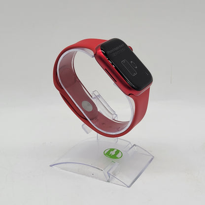 GPS Only Apple Watch Series 9 45MM Product Red Aluminum Red Sport Band A2980
