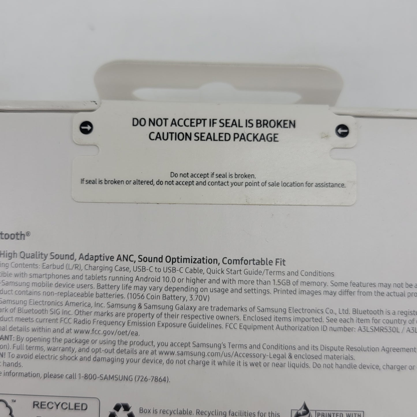 New Samsung Galaxy Buds3 SM-R530 True Wireless Earbuds Silver