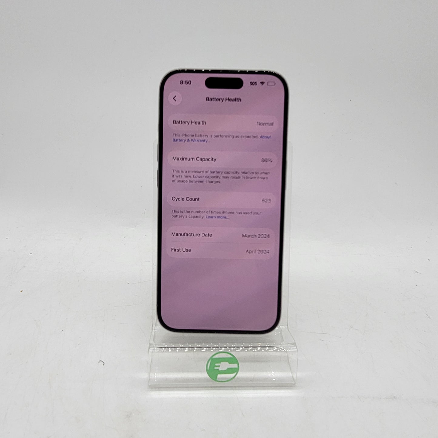 Factory Unlocked Apple iPhone 15 Pro 128GB Natural Titanium MTQP3LL/A