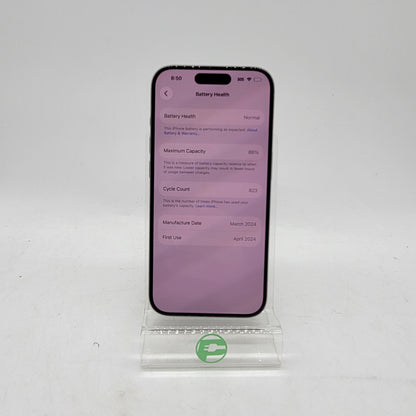 Factory Unlocked Apple iPhone 15 Pro 128GB Natural Titanium MTQP3LL/A