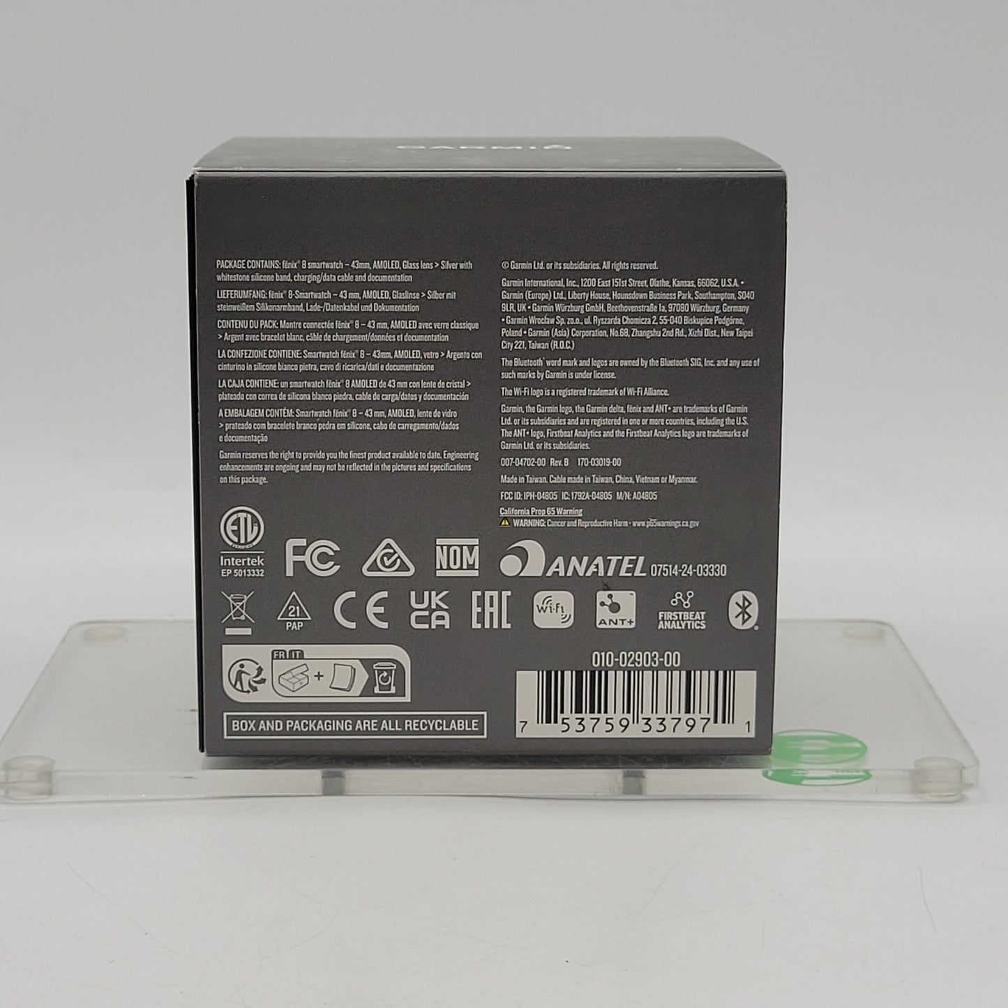 New Garmin Fenix 8 43mm Smartwatch 010-02903-00 AMOLED Premium