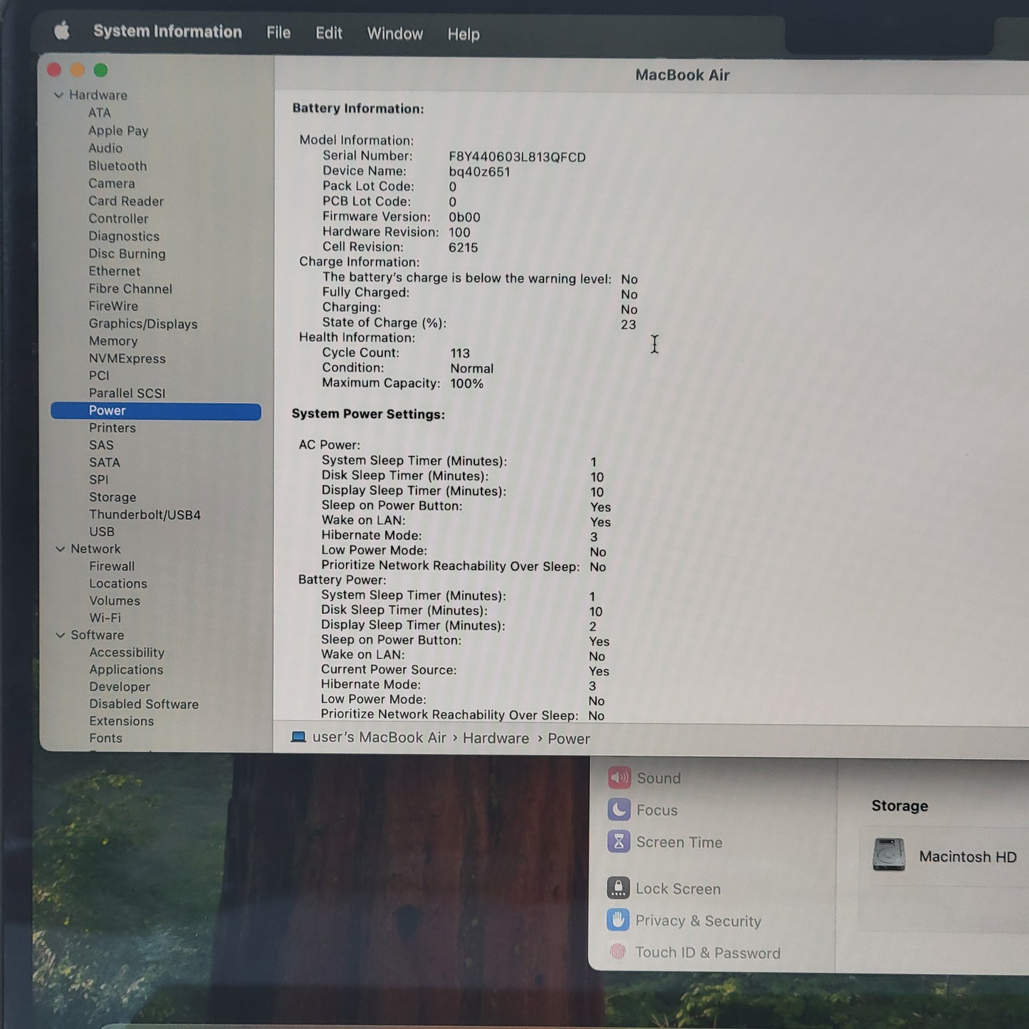 2022 Apple MacBook Air 13.6" M2 8 Core 3.5GHz 16GB RAM 256GB SSD A2681