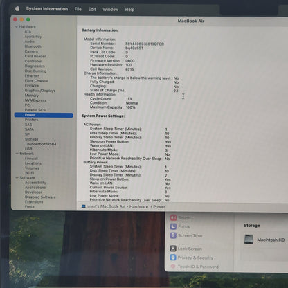 2022 Apple MacBook Air 13.6" M2 8 Core 3.5GHz 16GB RAM 256GB SSD A2681