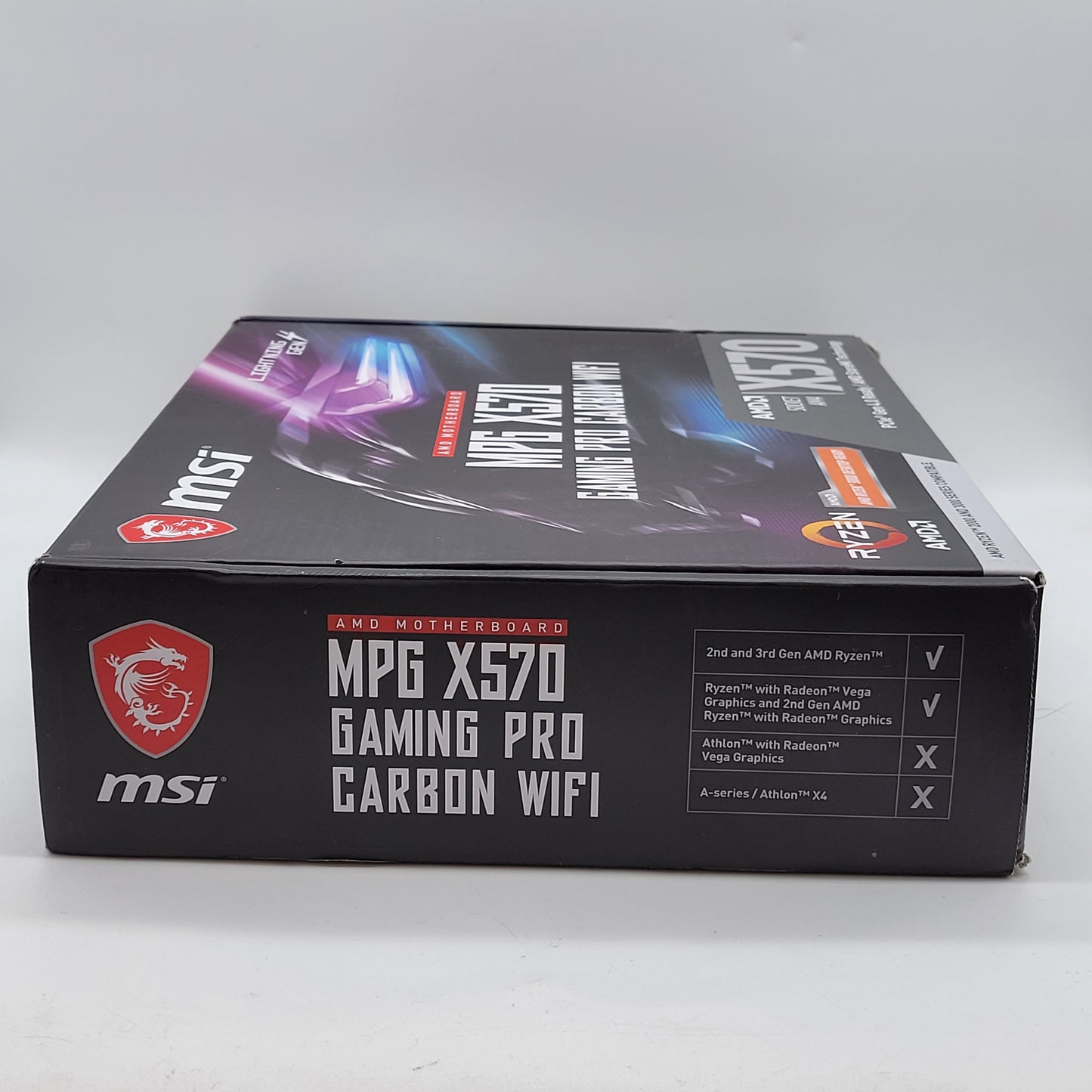 New MSi MPG X570 Gaming Pro Carbon WIFI AM4 ATX AMD DDR4 Motherboard