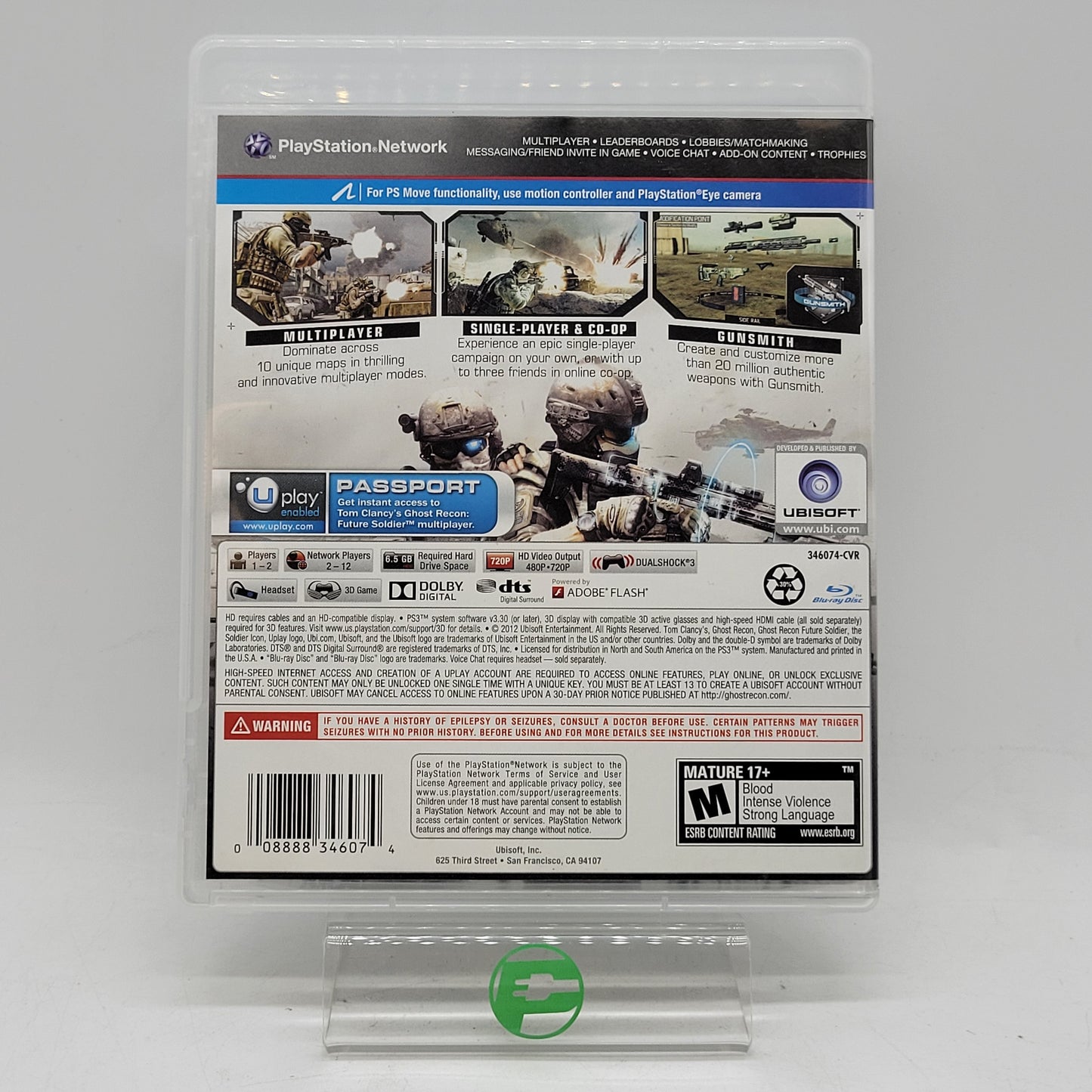 Ghost Recon: Future Soldier (Sony PlayStation 3 PS3, 2012)