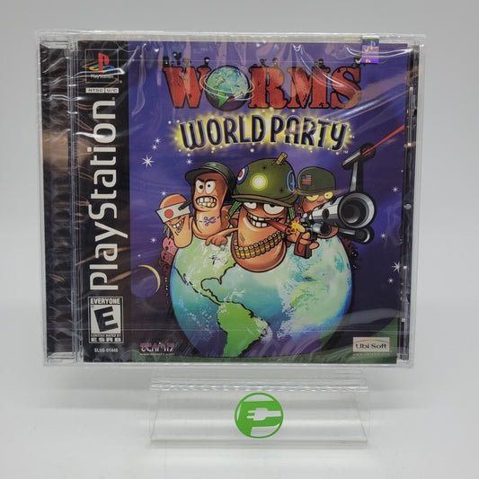 New Worms World Party  (Sony PlayStation 1 PS1,  2002)  Sealed