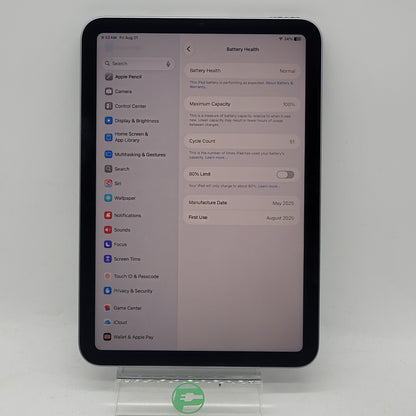 WiFi Only Apple iPad Mini (A17 Pro) 128GB Space Gray MXN63LL/A