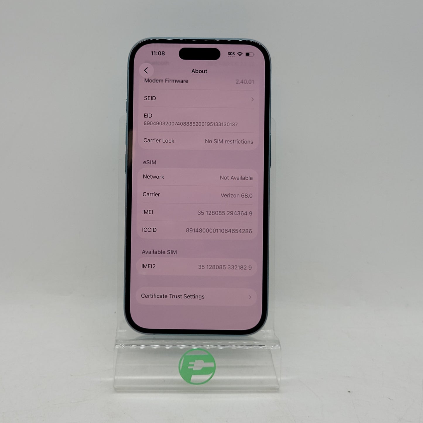Factory Unlocked Apple iPhone 16 128GB Teal MYAW3LL/A