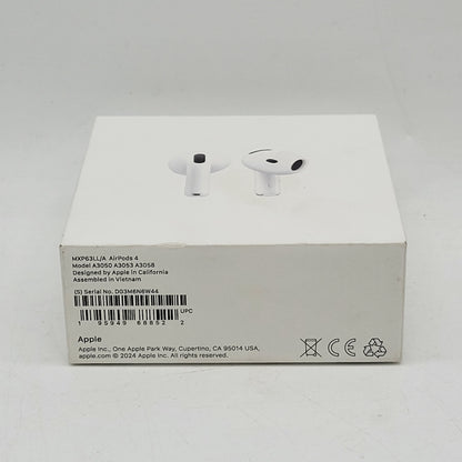 New Apple AirPods 4th Gen with Charging Case A3053 A3050 A3058 MXP63LL/A