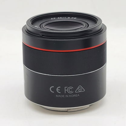Rokinon AF 45mm f/1.8 FE For Sony E-Mount Lens