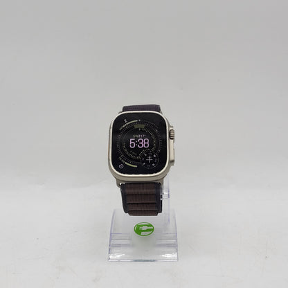 Unlocked Apple Watch Ultra 2 49MM Natural Titanium Alpine Loop Rubs MRF23LW/A