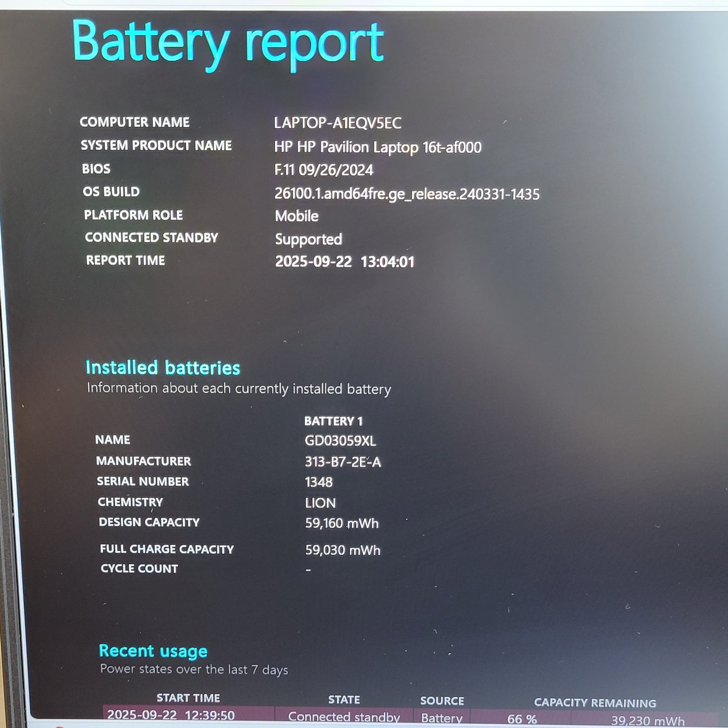 HP Pavilion 16T-AF000 16" Core Ultra 7 155U 1.7GHz 16GB RAM 512GB SSD