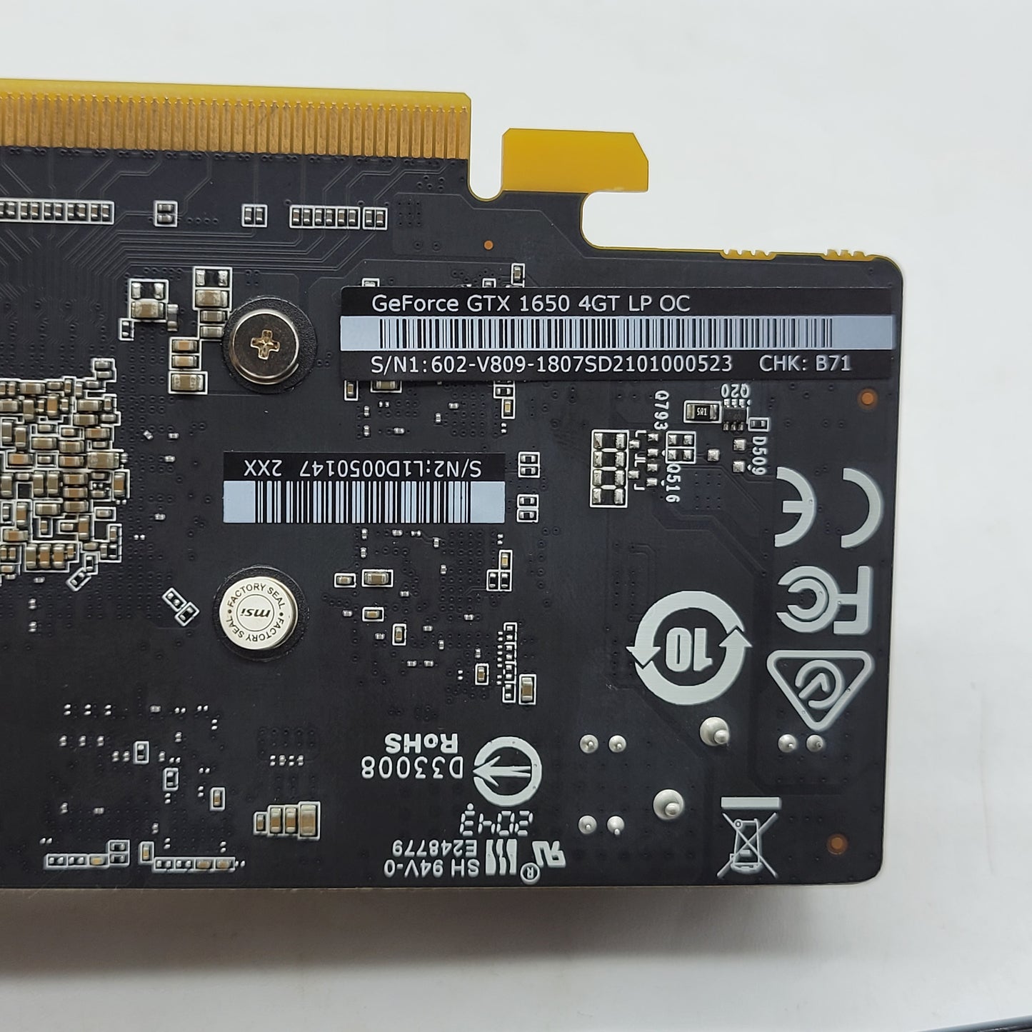 MSI GeForce GTX 1650 4GB GDDR5 Graphics Card