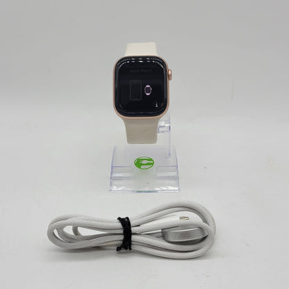 Unlocked Apple Watch Series 10 42MM Gold Aluminum Starlight Sport Band MWX93LW/A