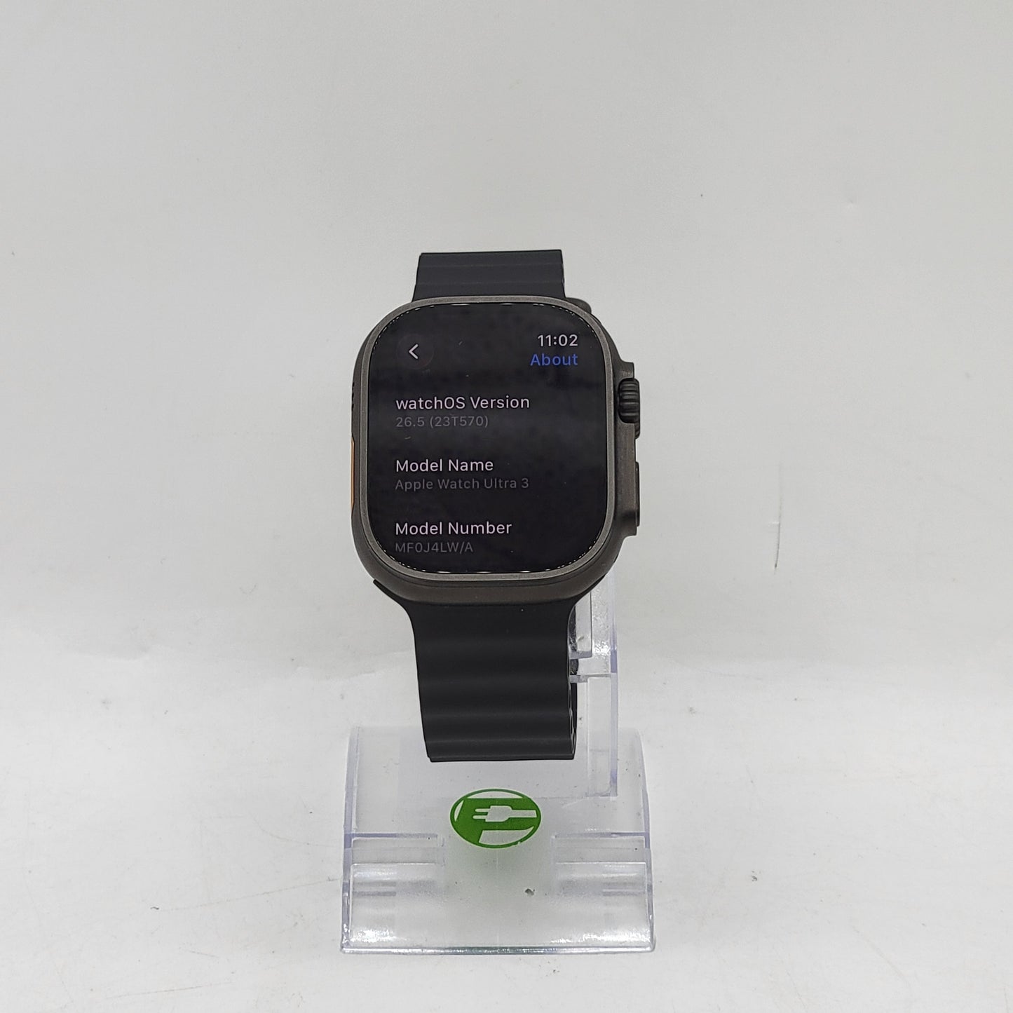 Unlocked Apple Watch Ultra 3 49MM Black Titanium Black Ocean Band MF0J4LW/A