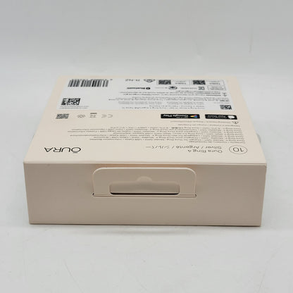 New Oura Ring 4 10 Silver Titanium Smart Ring JZ90-54217-10