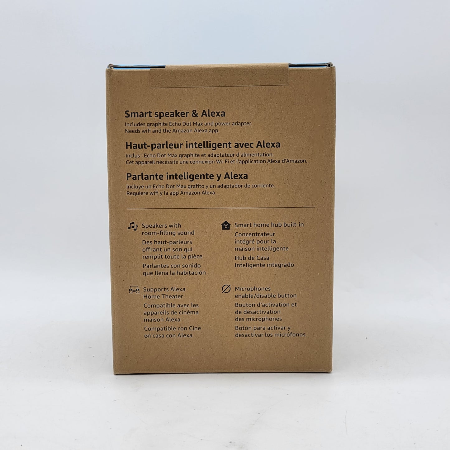 New Amazon Echo dot Max Smart Speaker Black MA49CA