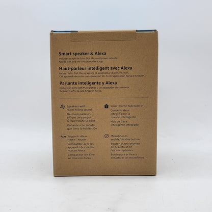 New Amazon Echo dot Max Smart Speaker Black MA49CA