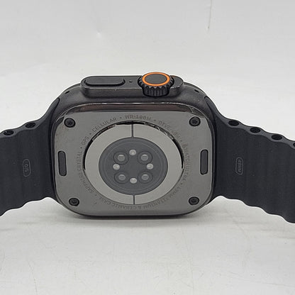 Unlocked Apple Watch Ultra 3 49MM Black Titanium Black Ocean Band MF0J4LW/A