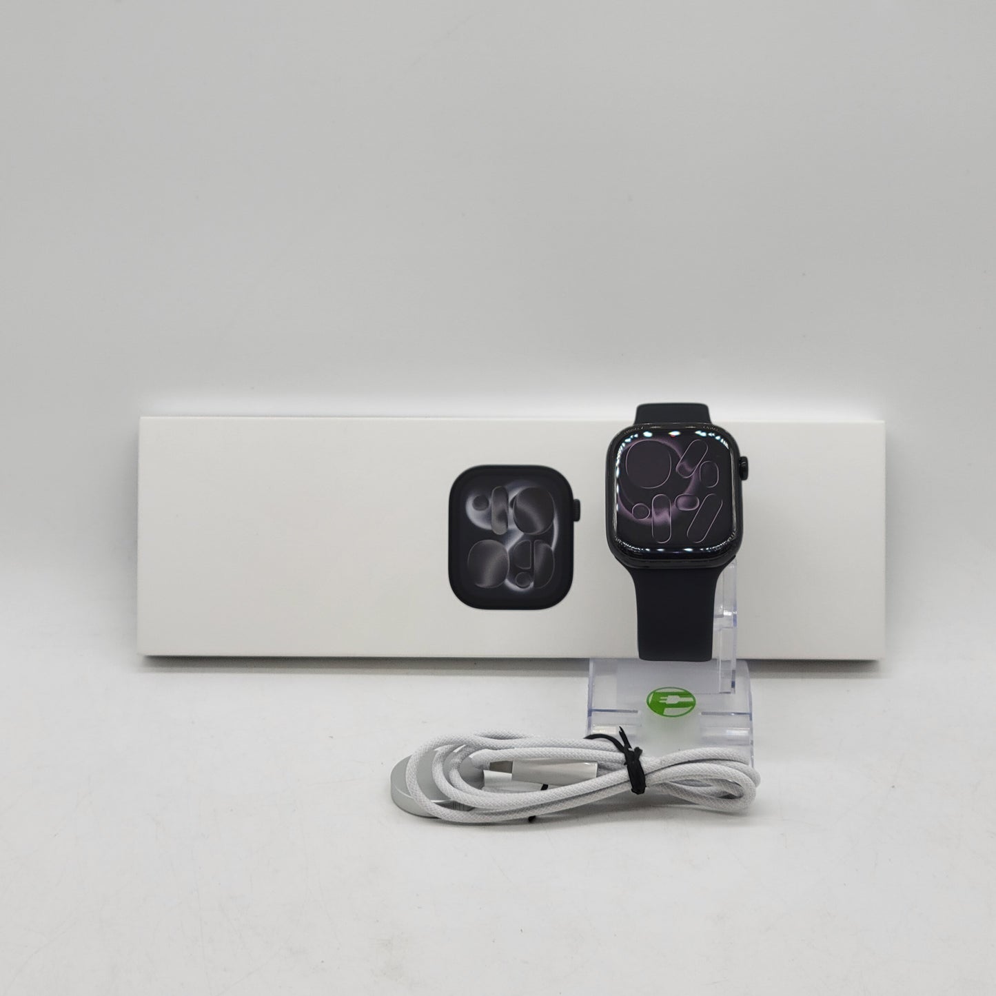 Unlocked Apple Watch Series 11 46MM Jet Black Aluminum Sport Band MFC44LW/A