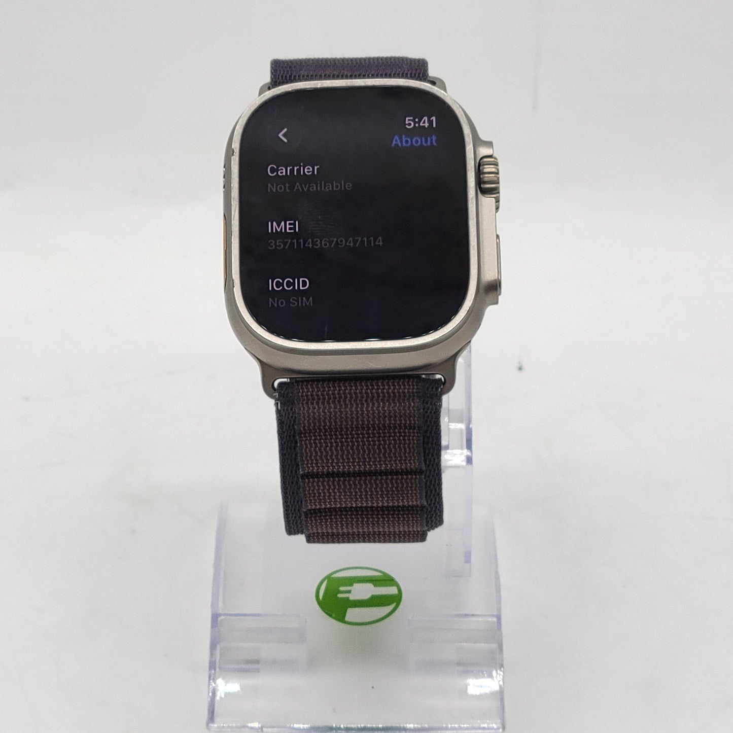 Unlocked Apple Watch Ultra 2 49MM Natural Titanium Alpine Loop Rubs MRF23LW/A