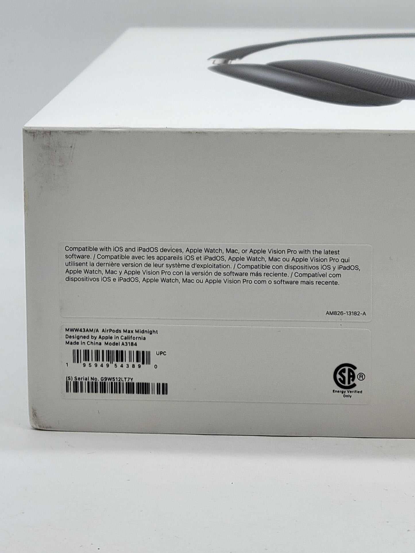 New Apple AirPods Max USB-C Wireless Over-Ear Headphones Midnight MWW43AM/A