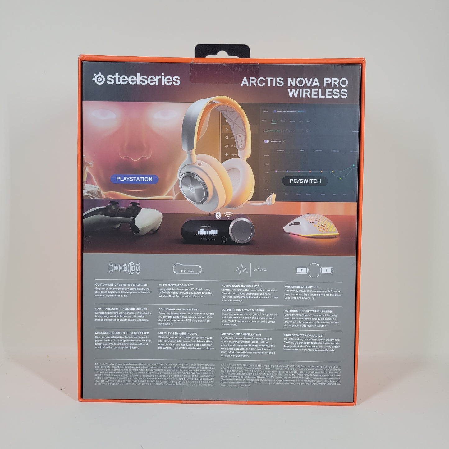 New Steelseries Arctis Nova Pro Noise-Cancelling Gaming Headset White 61524