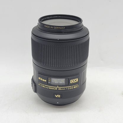 Nikon AF MICRO NIKKOR 85mm f/3.5G DX VR ED Auto & Manual Lens AF-S