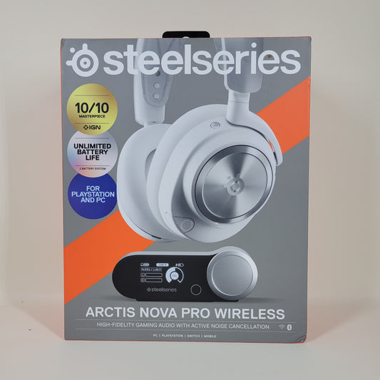 New Steelseries Arctis Nova Pro Noise-Cancelling Gaming Headset White 61524