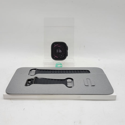 Unlocked Apple Watch Ultra 3 49MM Black Titanium Black Ocean Band MF0J4LW/A