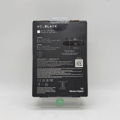 New Western Digital WD 2.5" BLACK P10 Game Drive 5TB Micro USB-B to USB-A HDD